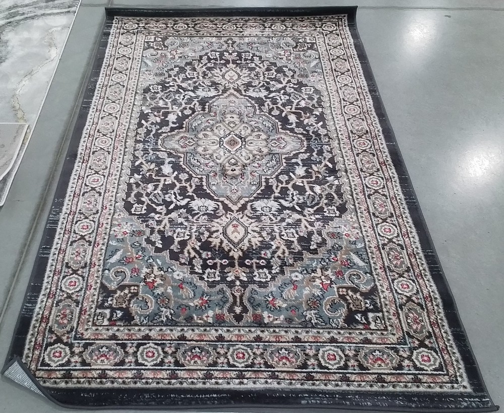 ANTHRACITE TEAL 4'-0" x 6'-0" Back Stain Rug, Reduced Price 1172795208 LNH338C-4