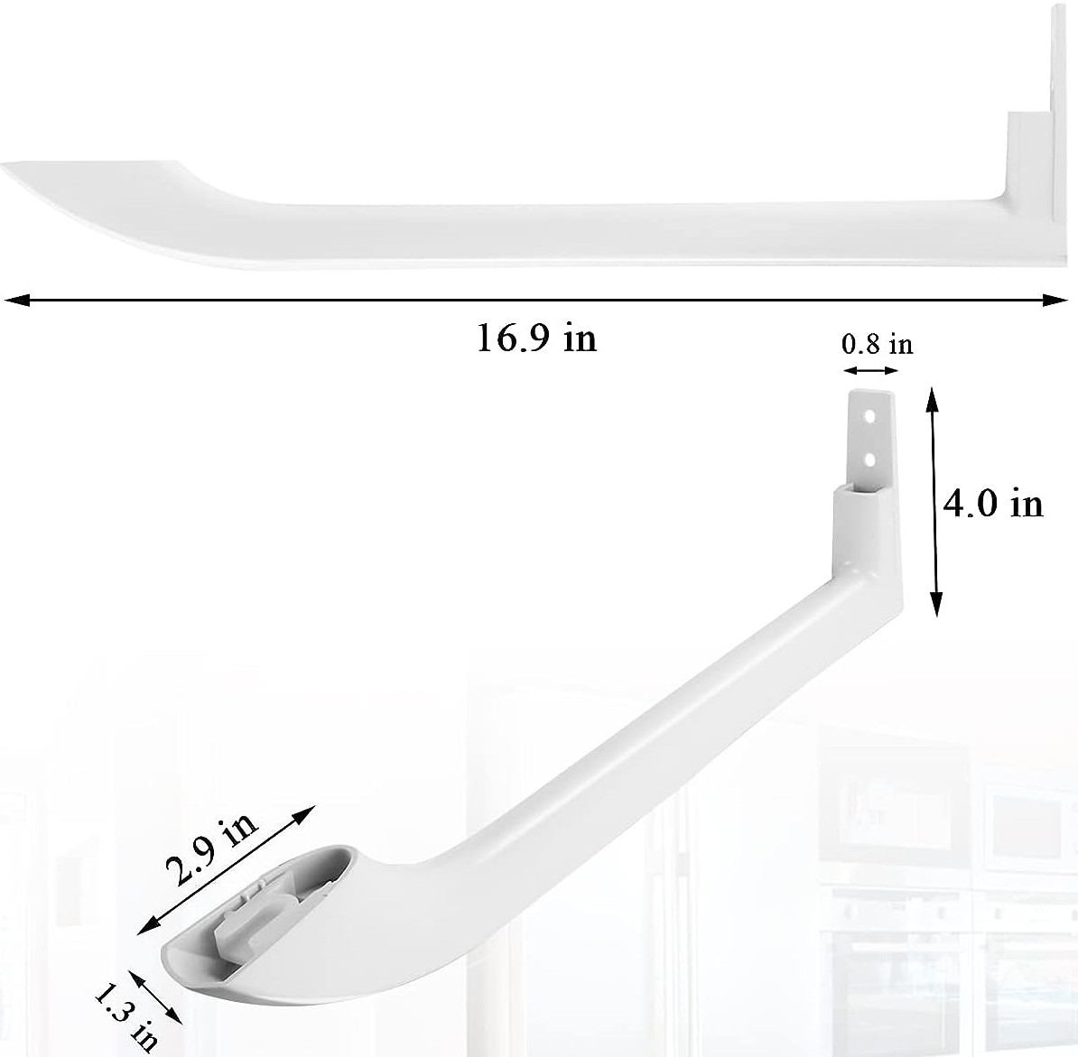2 Door Handles for Frigidaire FFTR1814QW4A FFTR1821QW0 FFTR1821QW1 LFTR1814LWK gallery