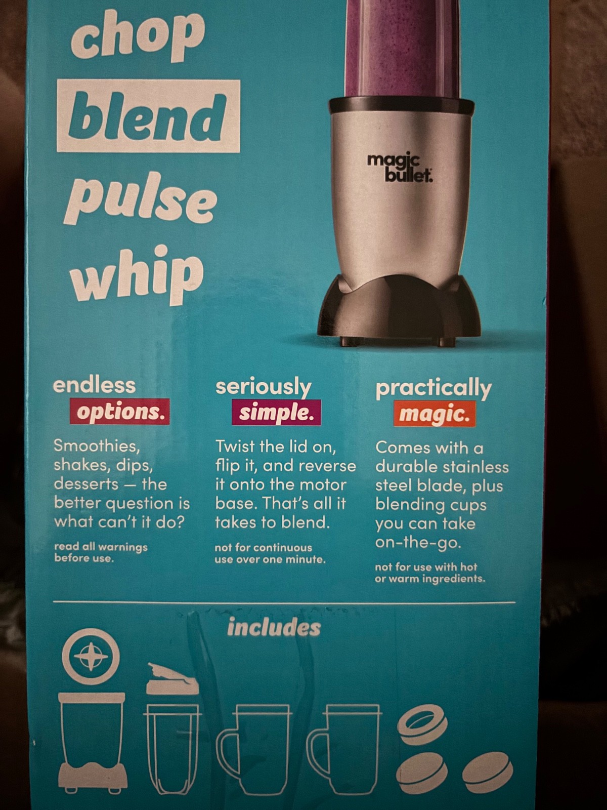 Magic Bullet Essential 9pc 250W Personal Blender gallery