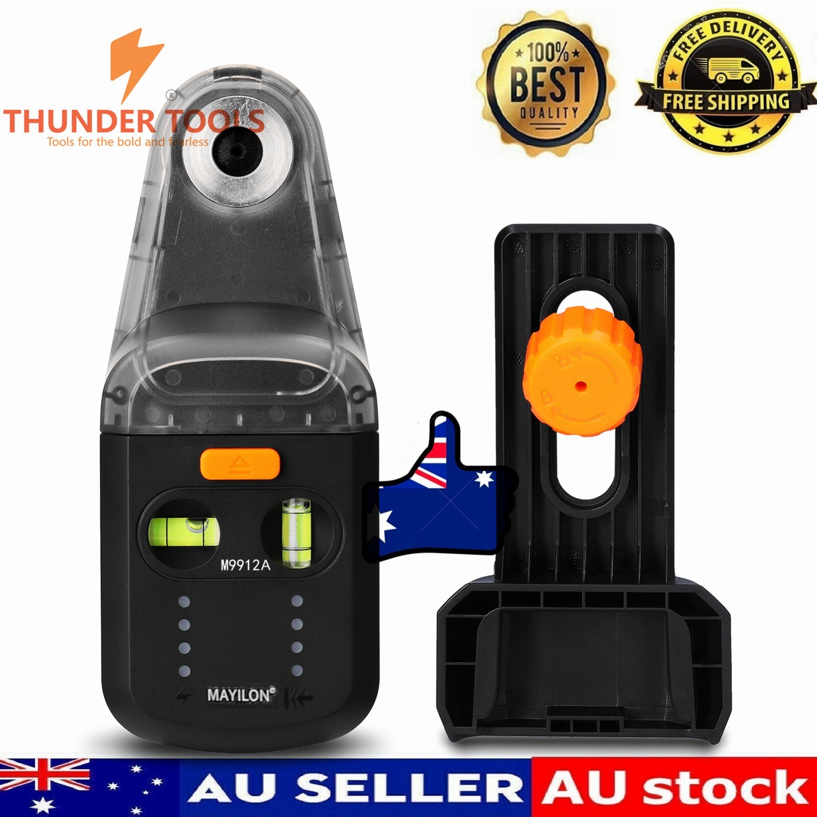 Thunder Tools Electric Drilling Dust Collector Laser Level 2 In 1 Functions gallery