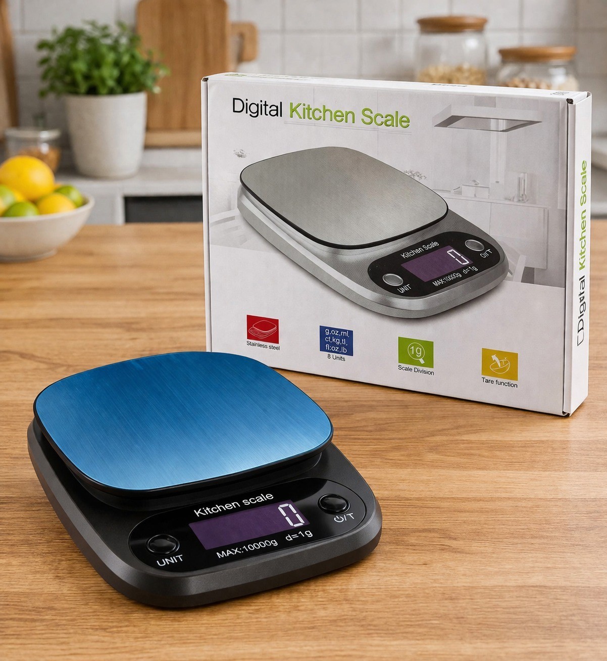 Smart Digital Kitchen Scale 10kg 1g Precision LCD Food Scale Easy Tare gallery