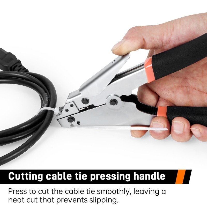 HeavyDuty Zip Tie Tool For Nylon Plastic AntiRust Clean Cut OneHand gallery