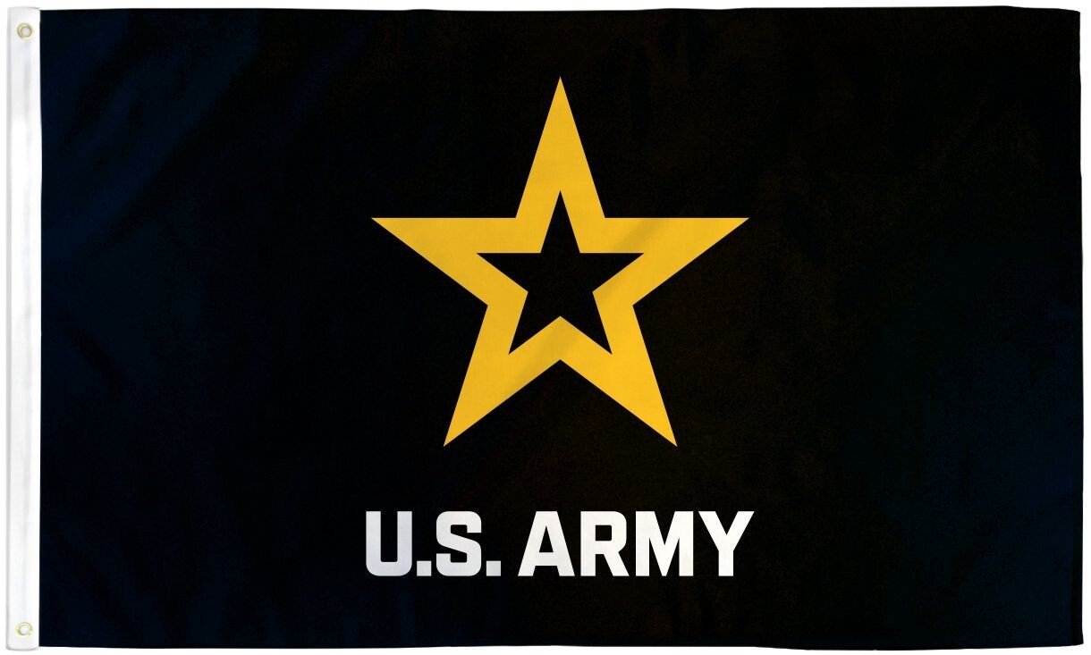 U.S. Army (Black) 2x3ft Poly Military Flag gallery
