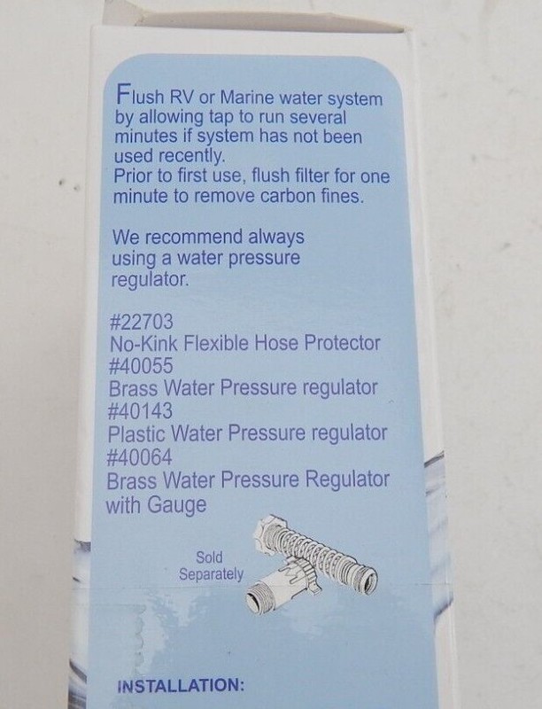 RV & Marine Inline Water Filter, Pack of 2 gallery