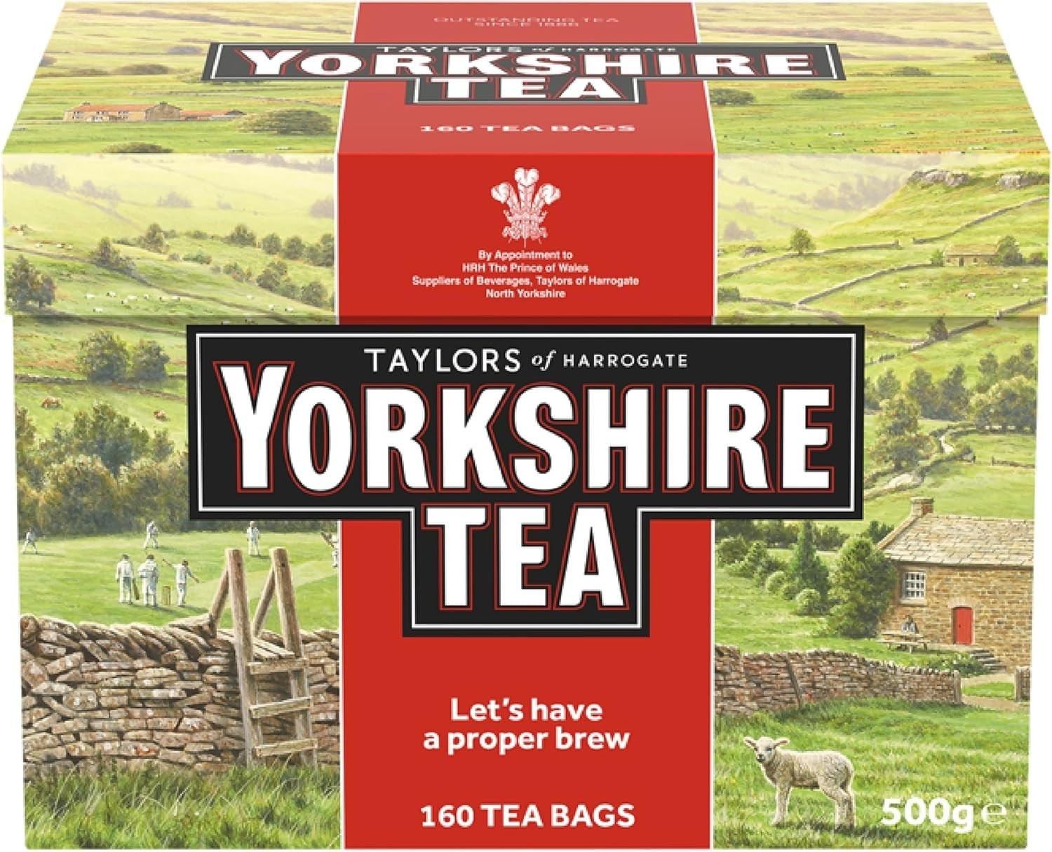 Yorkshire Tea, Red, Black 160 Count (Pack of 1), 160 Teabags - Red gallery