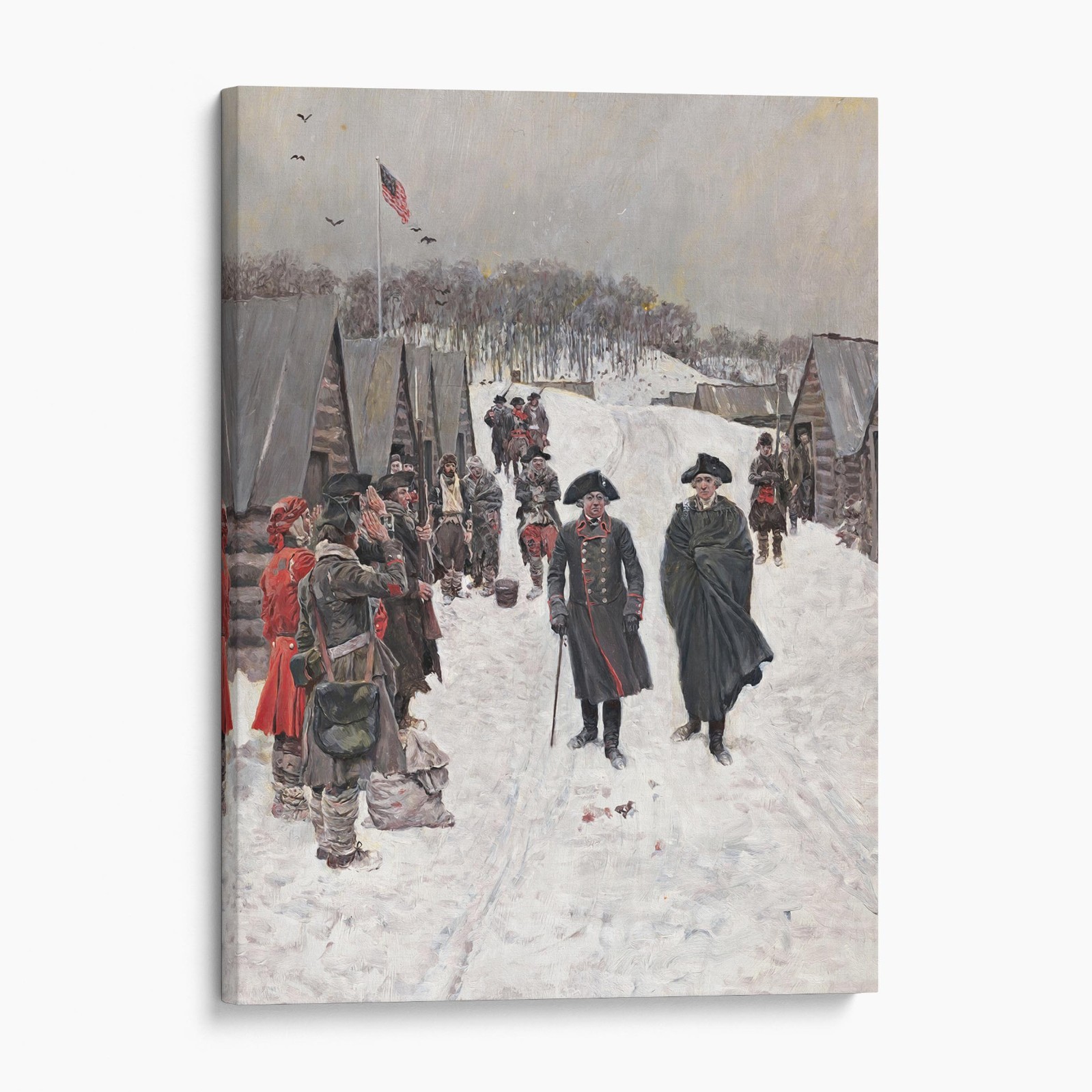 Washington and Von Steuben at Valley Forge by Howard Pyle Canvas Wall Art Print gallery