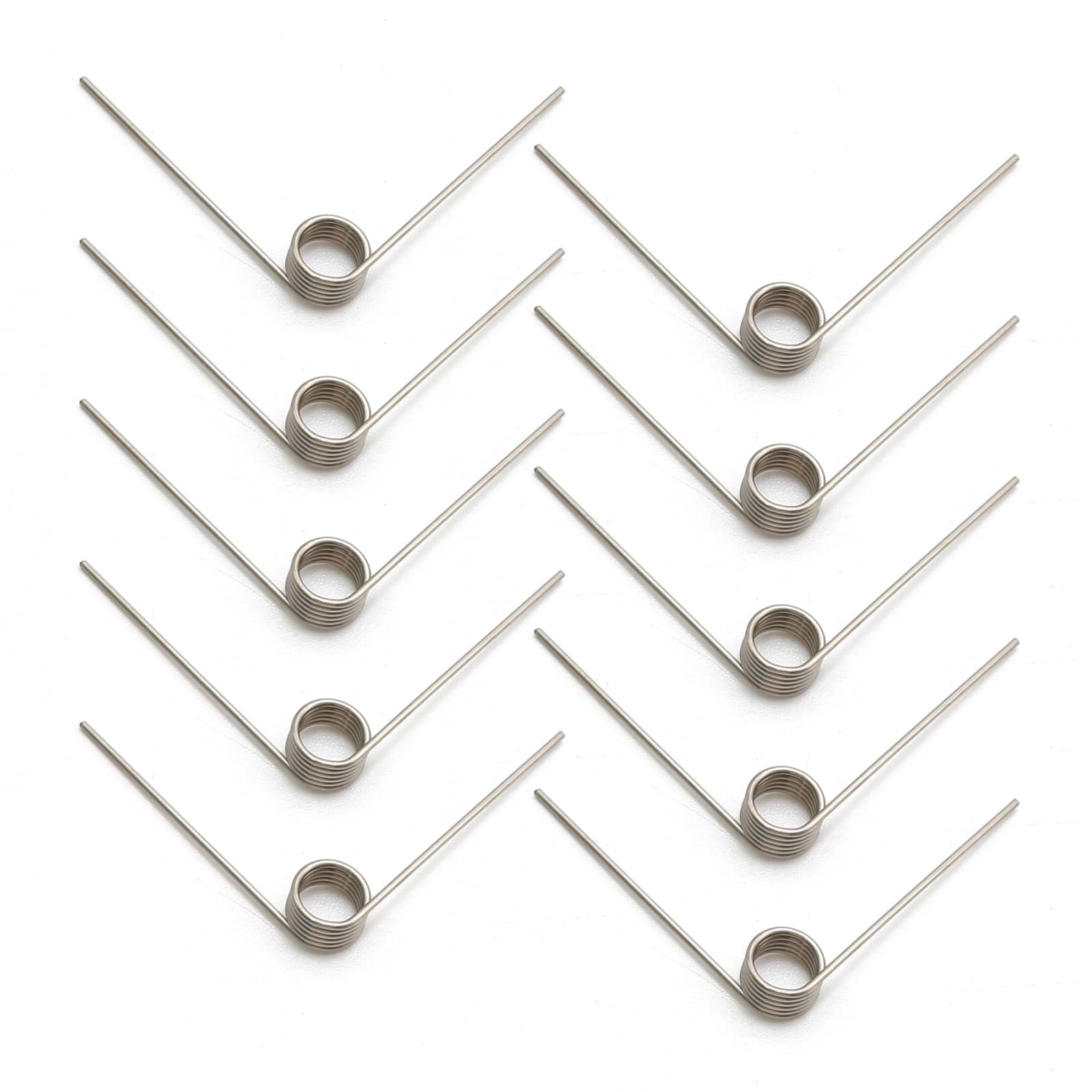10Pcs Stainless Steel Small Torsion Spring 50Mm 90 Degree Little Torsional Sprin gallery