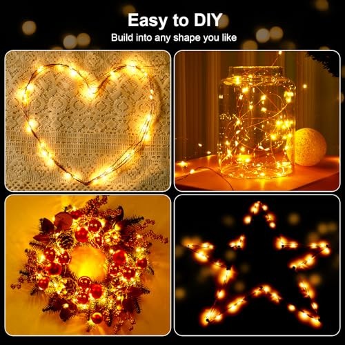 1 Pack 16.4ft Battery Operated String Lights with 1 Pack-Upgrade Warm White gallery