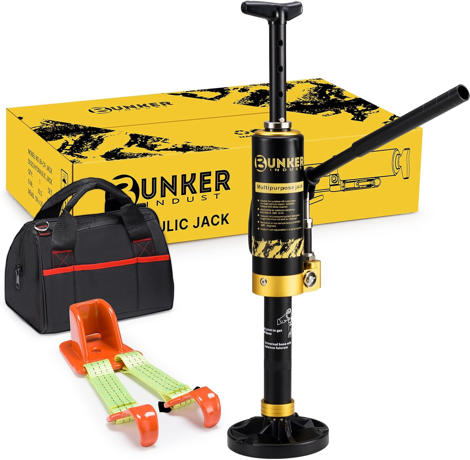 Portable Hydraulic Recovery Jack with Lift Mate, 4X4 off Road Lift Jack for SUV gallery