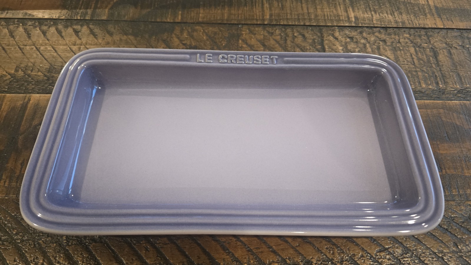 Le Creuset dish 25cm, Rectangular Ceramic Purple Glossy gallery