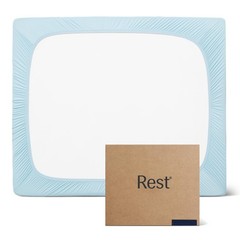 ® Evercool®+ Fitted Sheet, Full Size, Light Blue, 15″ Deep (up to 18’’), Brea…