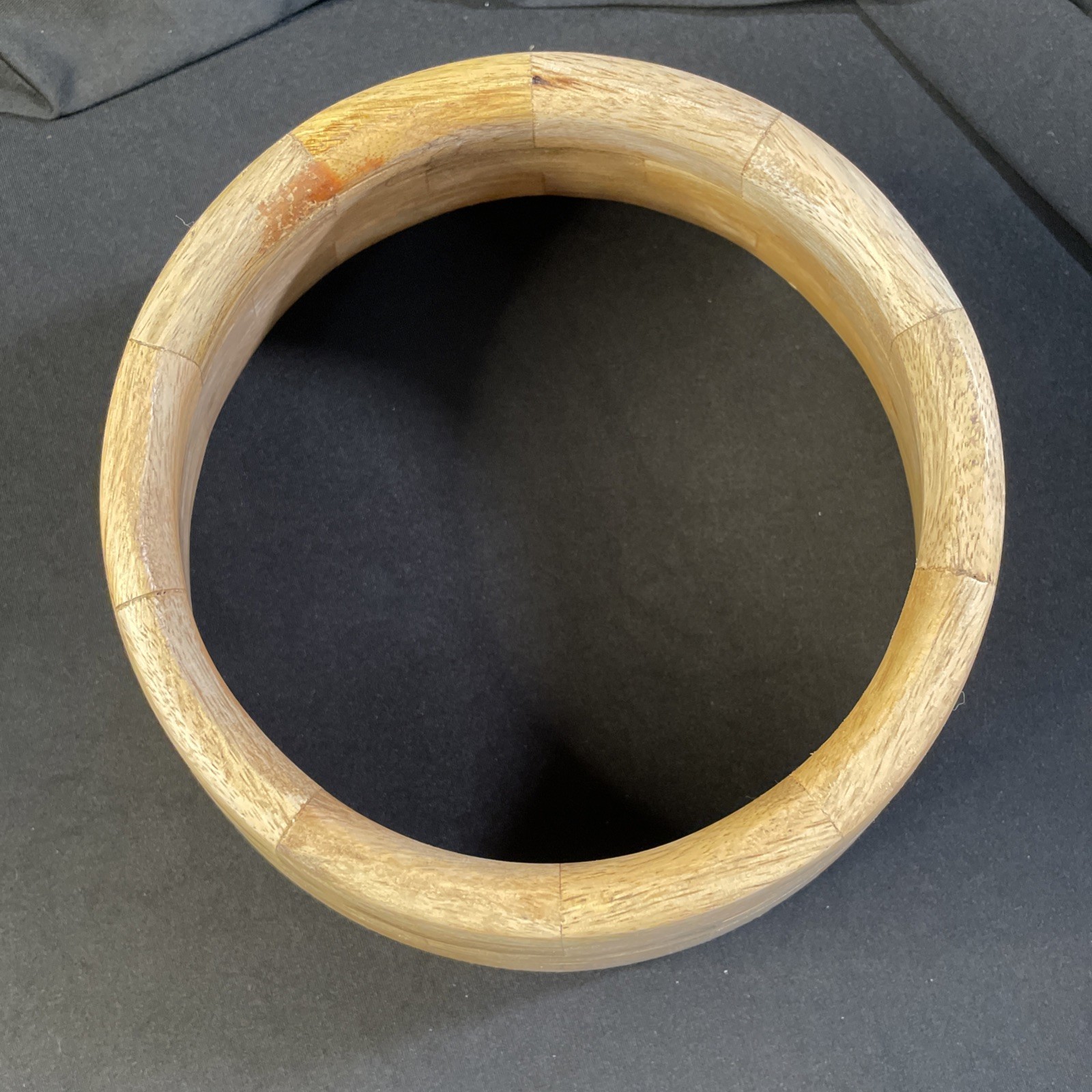 Holiday Time Small Wood Tree Collar Natural Wood Color NEW gallery