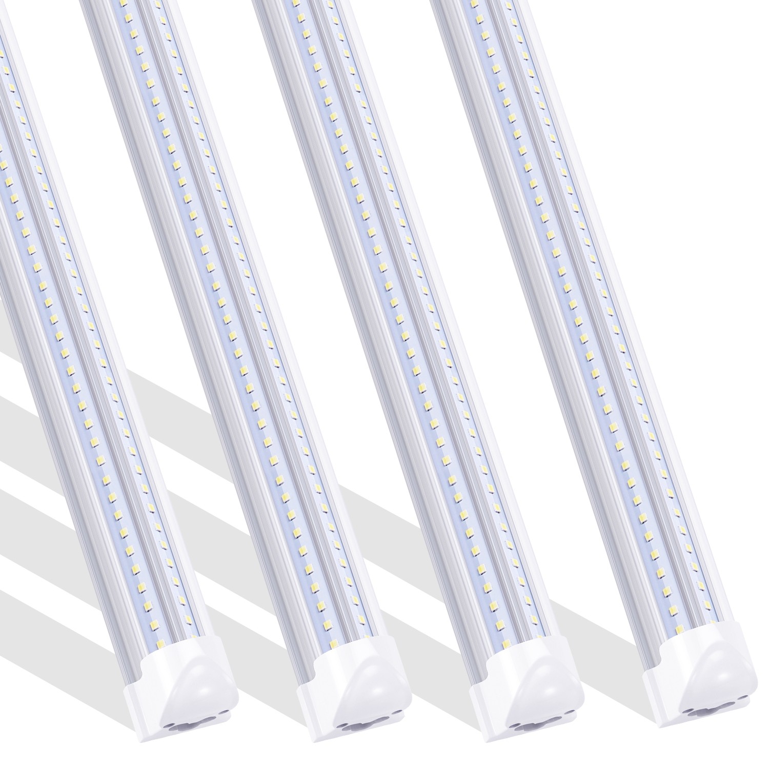 4Pcs 42W T8 4FT Integrated 4Foot Led Tube Light Bulbs 4' Led Shop Light 6000K gallery