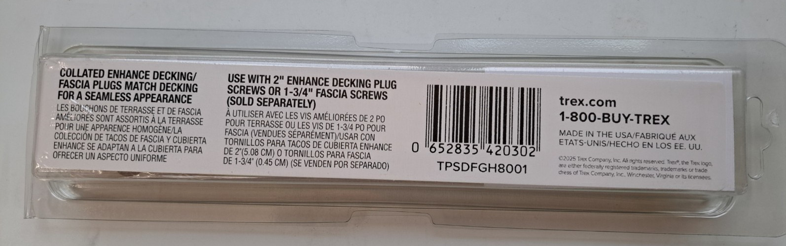 80 TREX GOLDEN HOUR ENHANCED DECKING AND FASCIA PLUGS PVC COLLATED PLUGS ® gallery