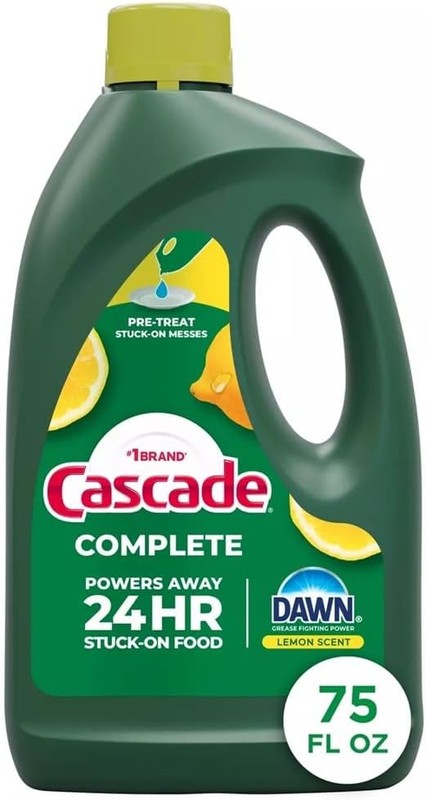 Cascade Complete Dishwasher Detergent Liquid Gel, Dish Detergent, Citrus, 75oz gallery