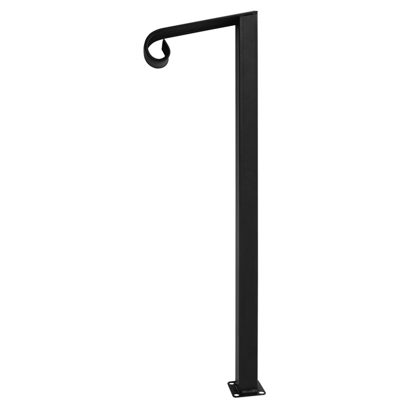 Single Post Handrail Stairs Railing Handrail Fits 1 or 2 Steps Handrail Metal gallery