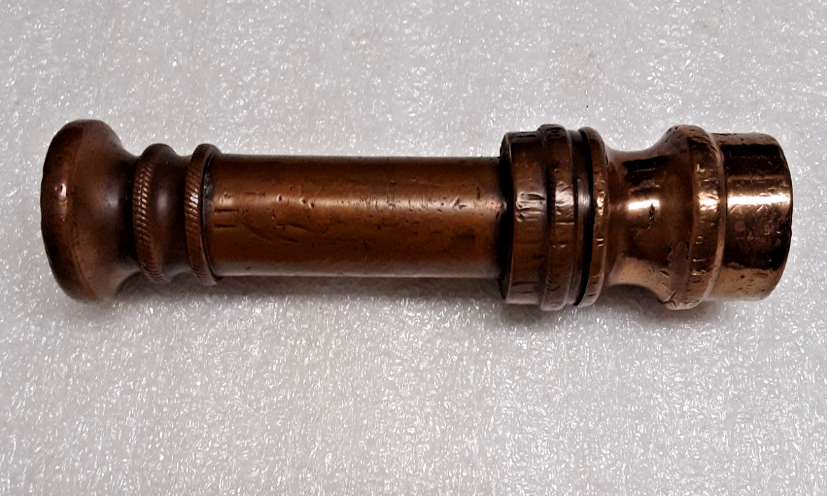 ANTIQUE SOLID BRASS ADJUSTABLE WATER HOSE NOZZLE YARD GARDEN EQUIPMENT TOOL gallery