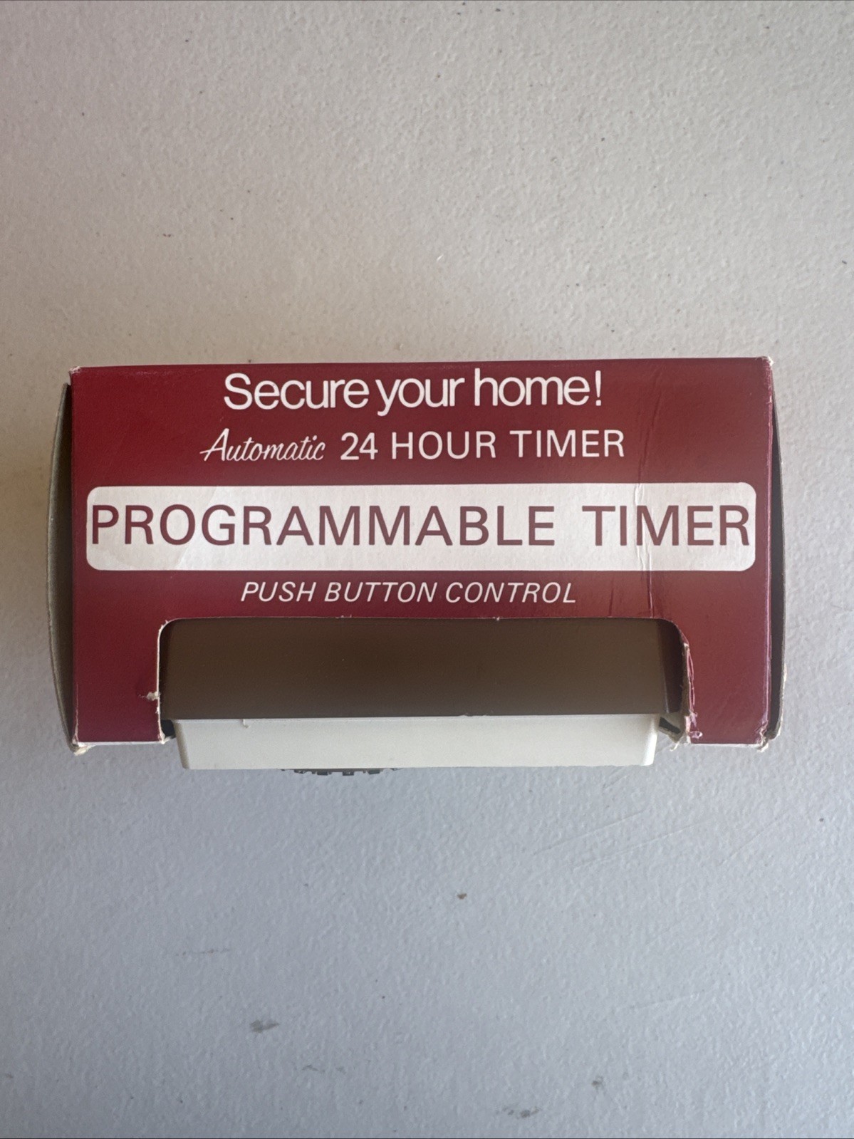 NEW 70's Vintage Kmart Push Button Automatic Programmable 24 Hour Timer Sealed gallery