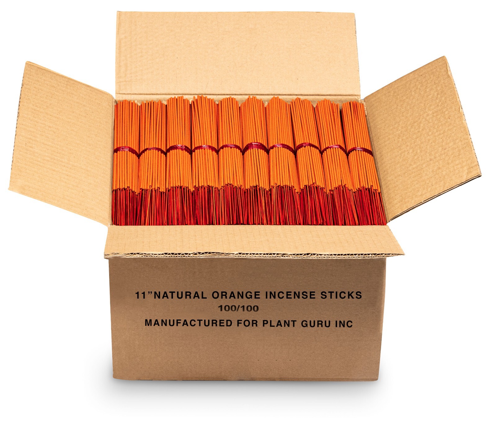 ORANGE Unscented Incense Sticks 11" Bulk Wholesale - Natural Joss Blanks gallery