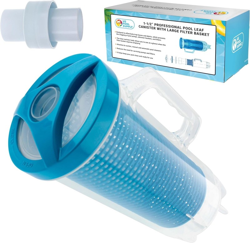 Clear Inline Pool Leaf Catcher - Lightweight & Highly Efficient Debris Collector gallery