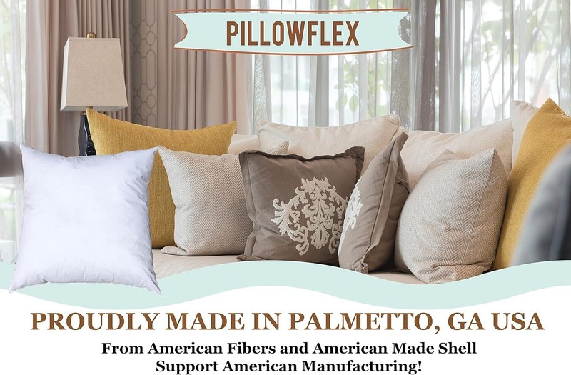 Premium Polyester Pillow Insert - 20x20 Pillow Form - Machine Washable, Soft ... gallery