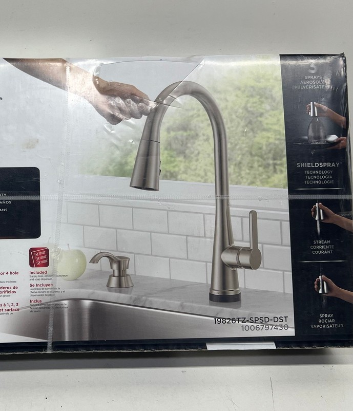Delta Greydon Touch2O 1 Handle Pull Down Sprayer Kitchen Faucet Stainless Steel gallery
