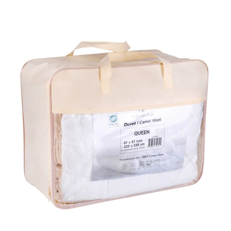 Organic Club Camel Wool Comforter Noiseless Medium Weight Duvet All-Season gallery