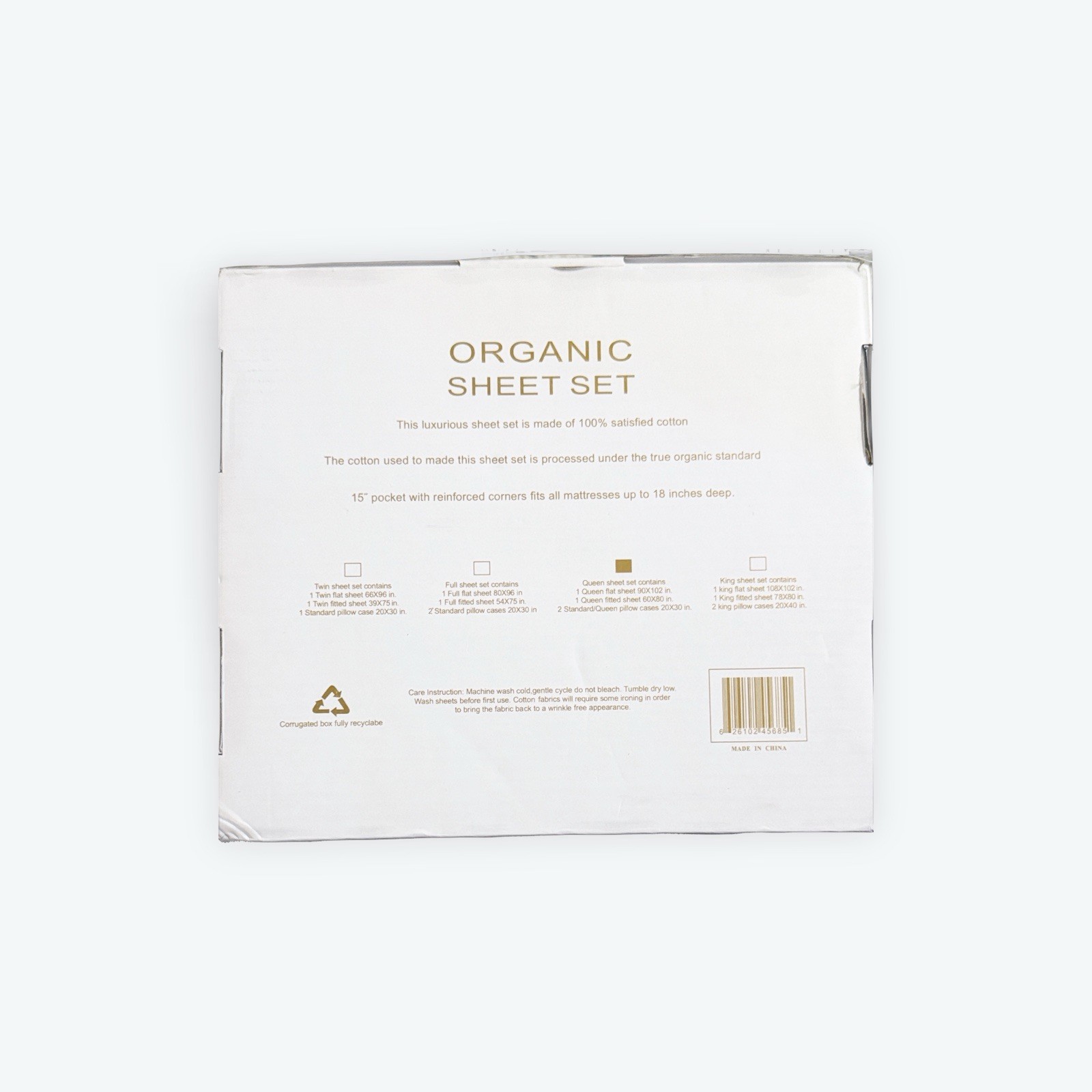 Tree Organic 2000 Queen Sheet Set 100% Cotton Floral & Garden gallery