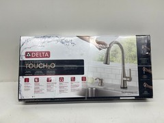 Delta Greydon Touch2O 1 Handle Pull Down Sprayer Kitchen Faucet Stainless Steel