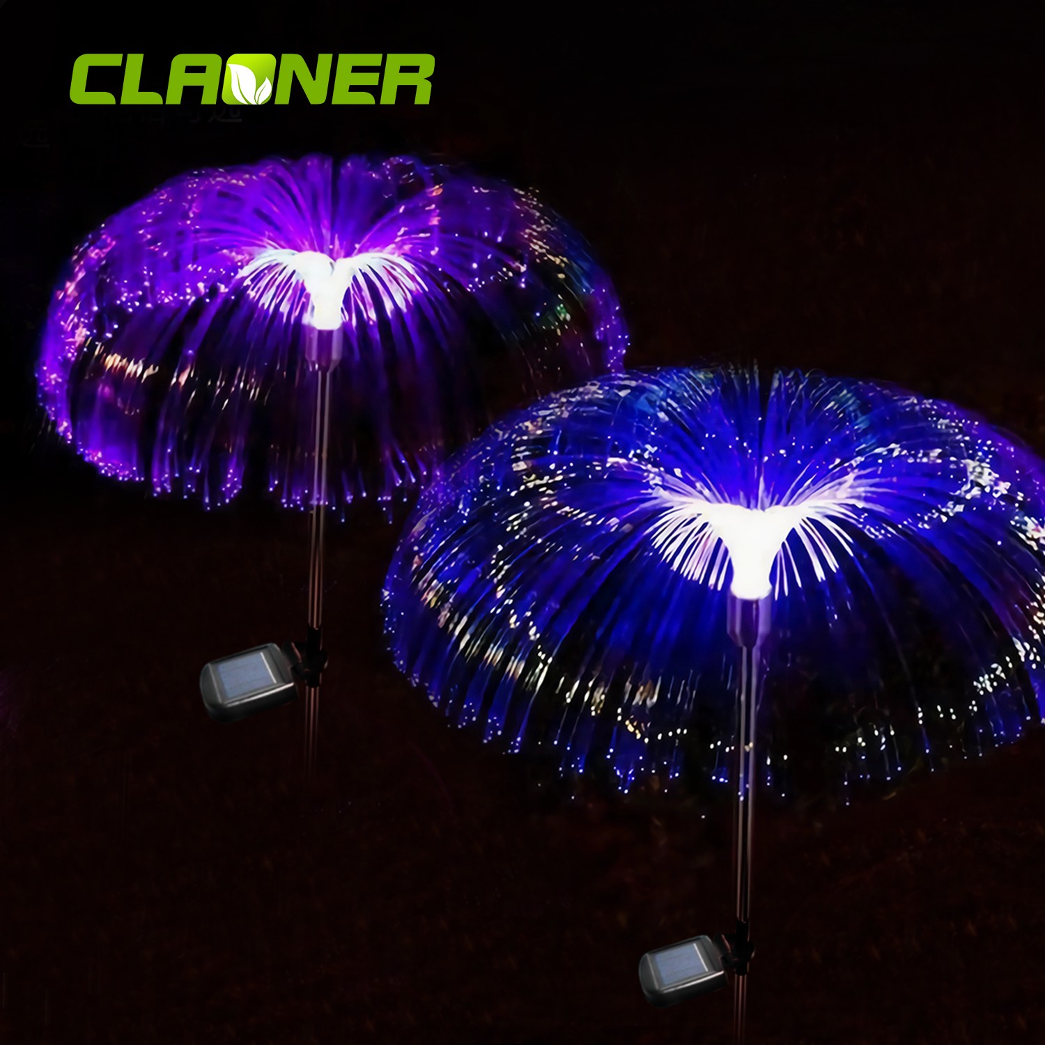 2PCS Solar Power Garden Lights LED 7Color Changing Stake Jellyfish Light Outdoor gallery