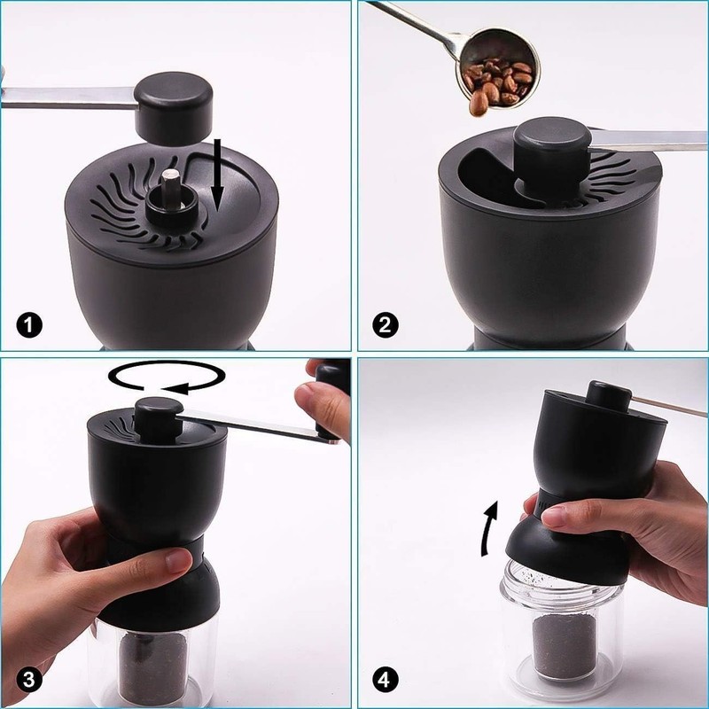 Compact Coffee Bean Grinder with Ceramic Burrs & Easy Fill Design for Fresh Brew gallery
