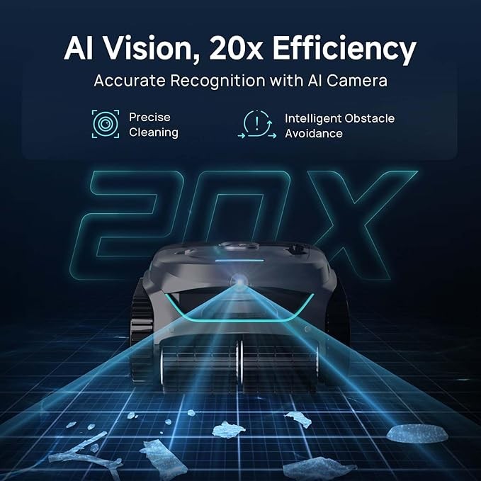 WYBOT C2 Vision AI Camera Cordless Pool Vacuum Robot for inground Pools gallery