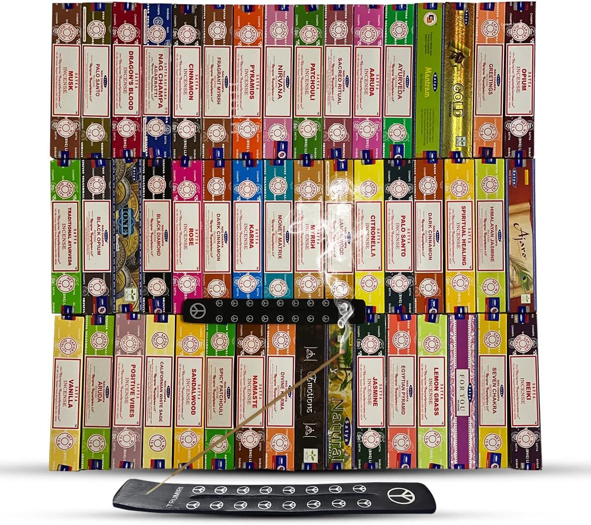 Satya Incense Sticks with Incense Holder Mix & Match BUY 3 GET 3 FREE(6 in Cart) gallery