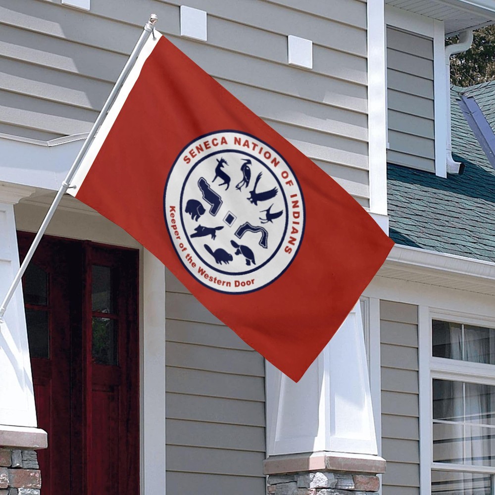Seneca Nation Native American Indian Tribe Keeper of Western Flag 3x5ft Banner gallery