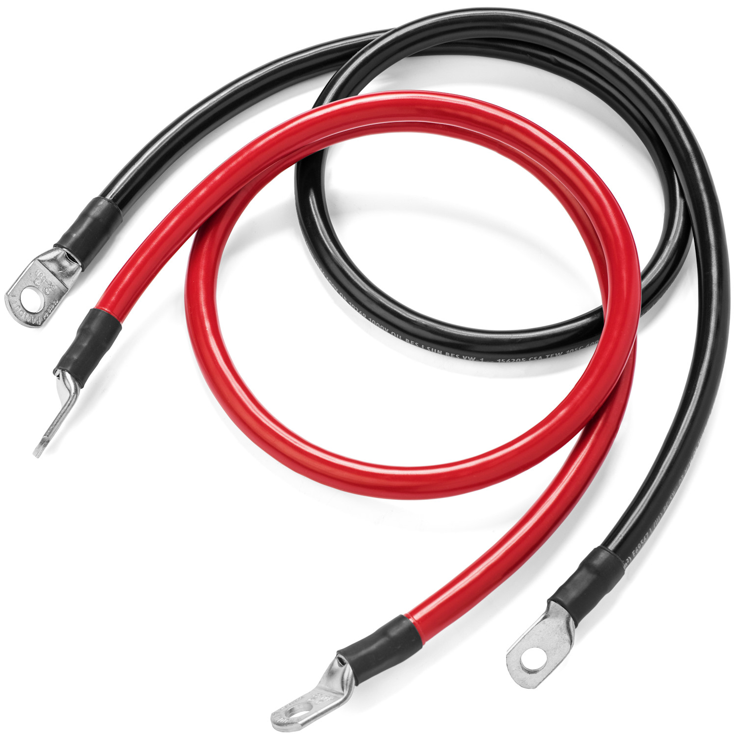 Spartan Power 2 AWG Battery Cables - Made in the USA! Terminated 5/16" or 3/8" gallery