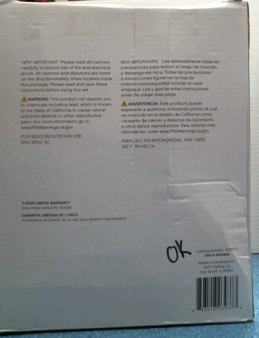 Celebrations LED 75 In/Outdoor Multi-Faceted-C9 Light String (9045908) FS gallery