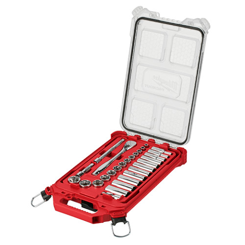 Milwaukee 48-22-9481 3/8” 28pc Ratchet and Socket Set in PACKOUT - SAE gallery