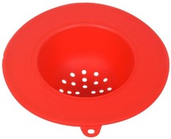 Sink Strainer Silicone Filter Protector RED Kitchen Food Trap Debris Clog Drain