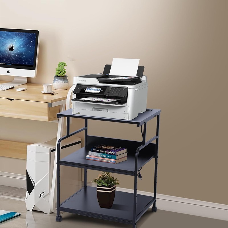 Printer Stand Large Printer Table Printer Stand with Storage Printer Cart gallery