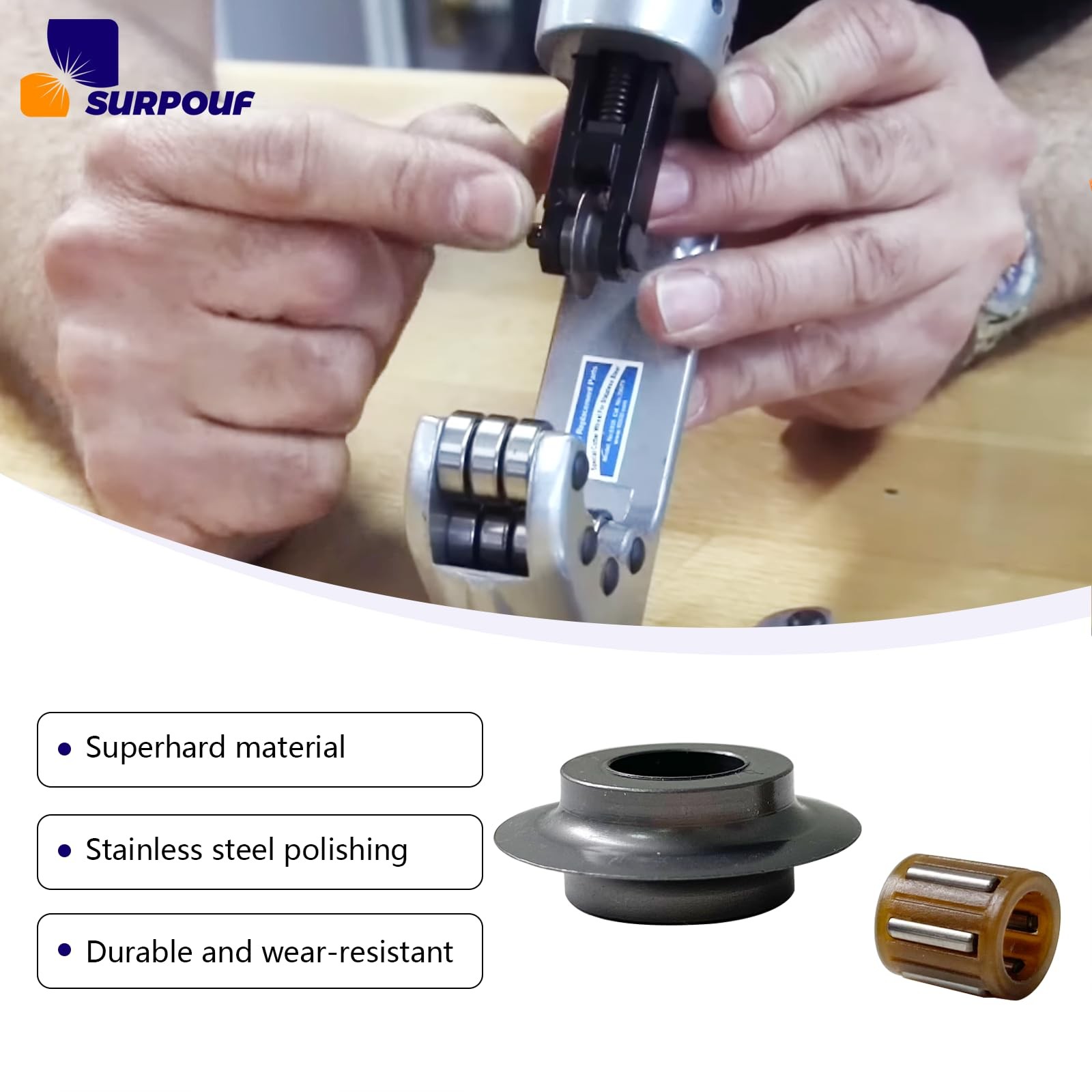 Surpouf 29973 Model E635 Stainless Steel Tubing Cutter Wheel Fits For 29963 gallery