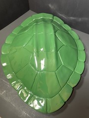 Nate Berkus Turtle Shell Tortoise Green Decorative Wall Art Sculpture 3D -19×16
