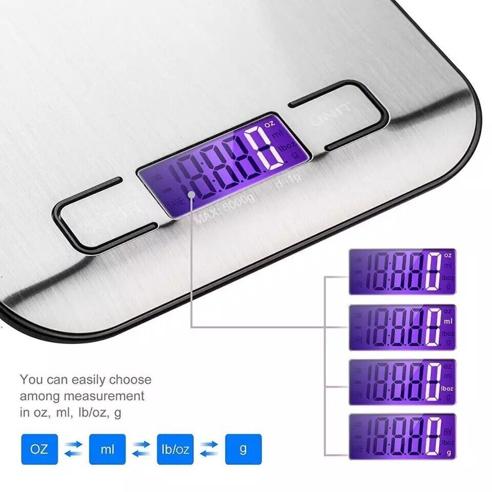Digital Electronic Kitchen Food Diet Postal Scale Weight Balance 5KG / 1g 11lb gallery