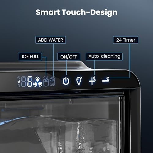 Electactic Crescent Luna Ice Maker - 28Lbs/24H, 16 Cubes in 6 Mins, Office, RV gallery