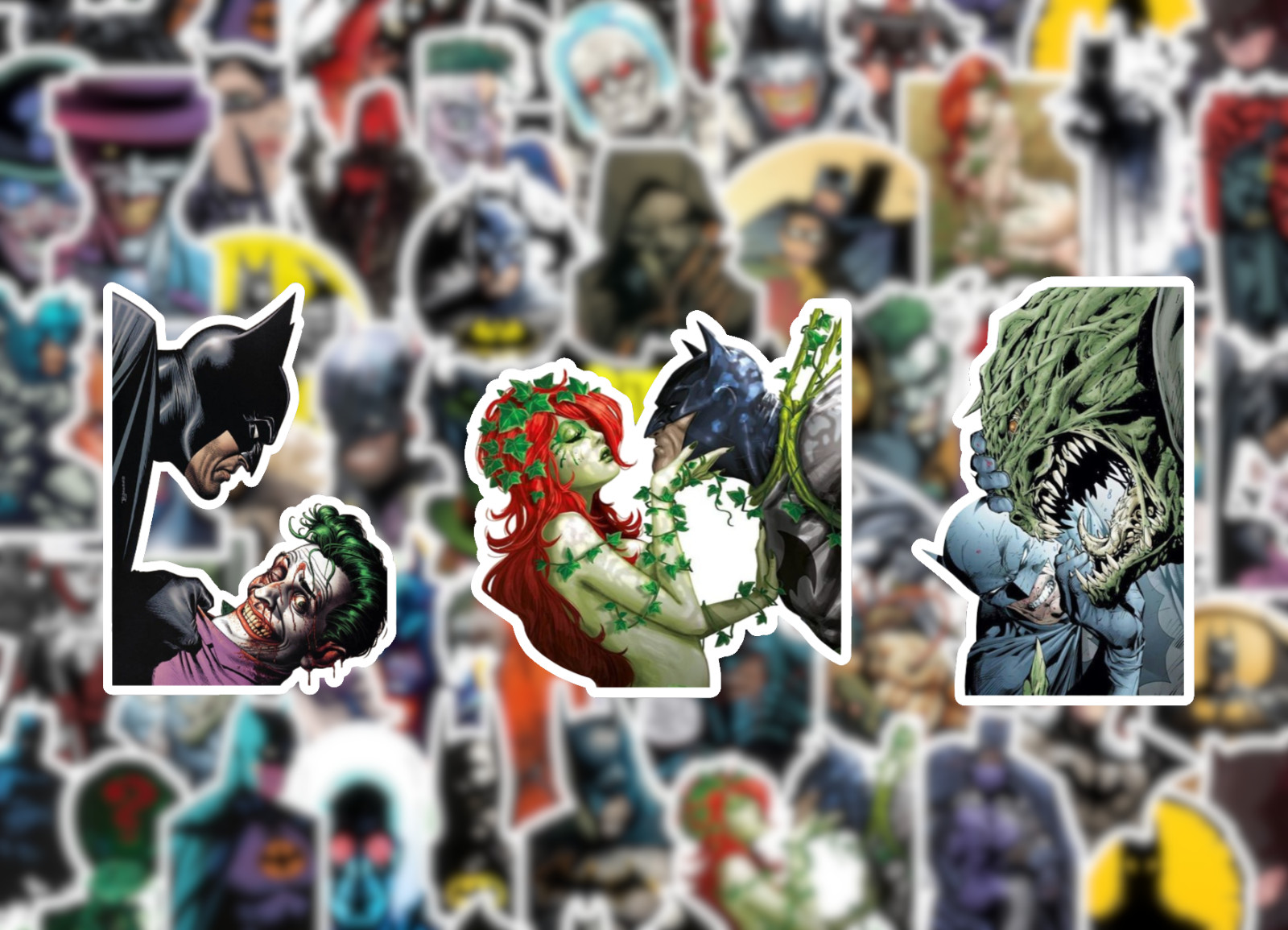 25/50 Batman Sticker Pack - Waterproof Vinyl - Joker Harley Quinn Riddler gallery