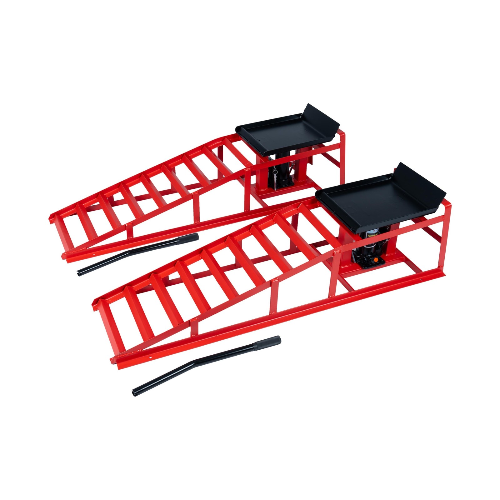 5 Ton (11000 lbs) Capacity Hydraulic Low Profile Car Ramps with Pin Lock, 10.... gallery