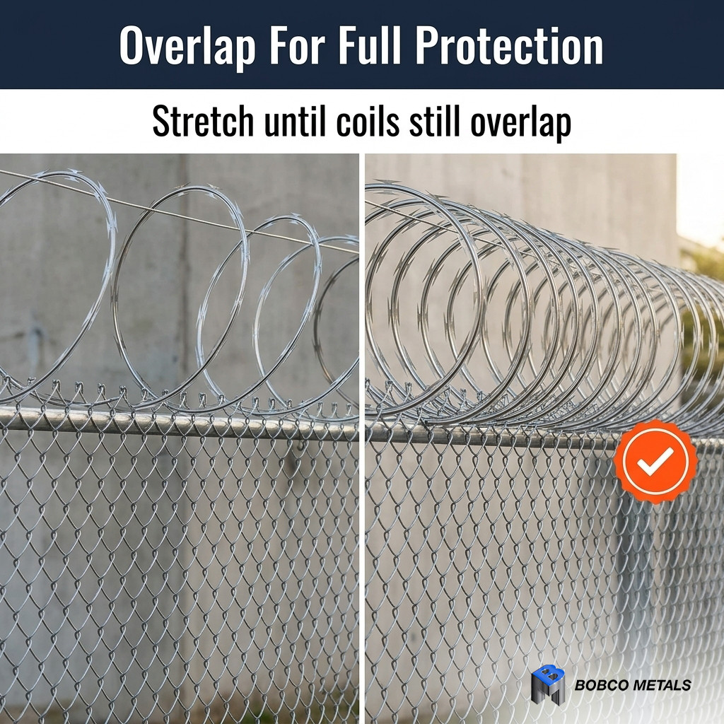 Razor Wire Galvanized Steel 18" 4 Coils 50 Feet Per Roll CBT-65 gallery