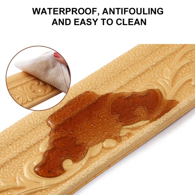 Self Wallpaper Border 10 M by 8 Cm Flexible 3D Foam Wall Cladding Trim gallery
