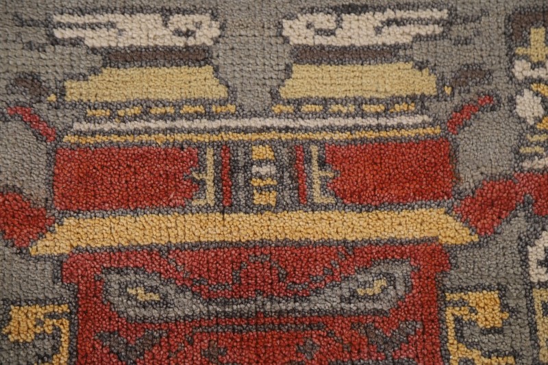 Gray Geometric Heriz Serapi 6 ft. Runner Rug Handmade Wool 5' 11" x 2' 7" gallery