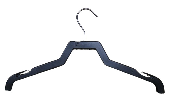 Nike Plastic Heavy Duty 16" Width Clothes Dress Gown Coat Hanger w/Notches Black gallery