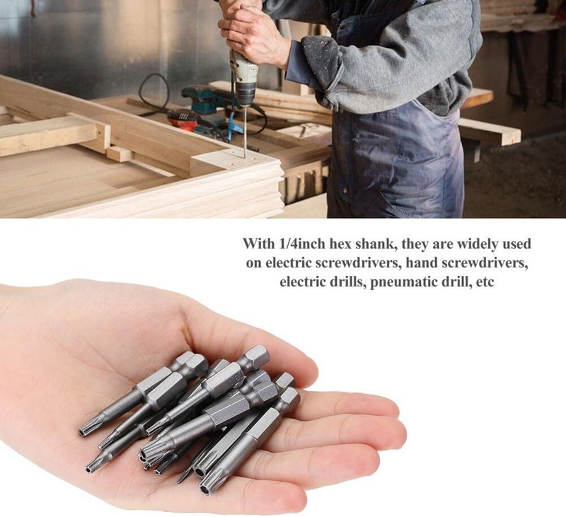 Security Torx Bit Set +Hex Key Allen Bit Set-For Power Drill & Impact Driver Lot gallery